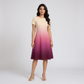 Bold Berry A Line Dress