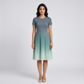 Earthy Green A line Dress
