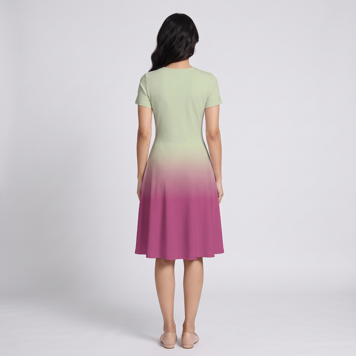 Sunset Ombre A Line Dress