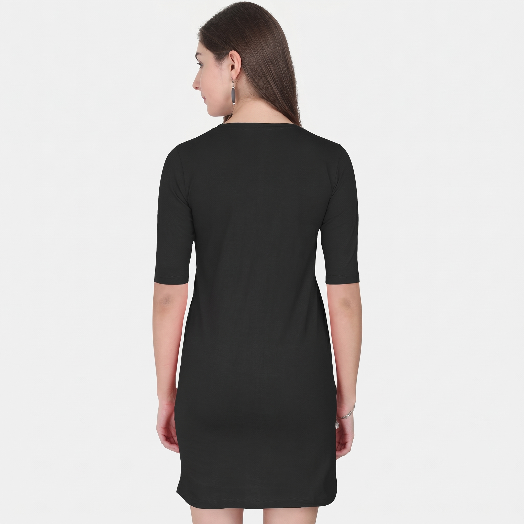 Women's Black T-Shirt Dress