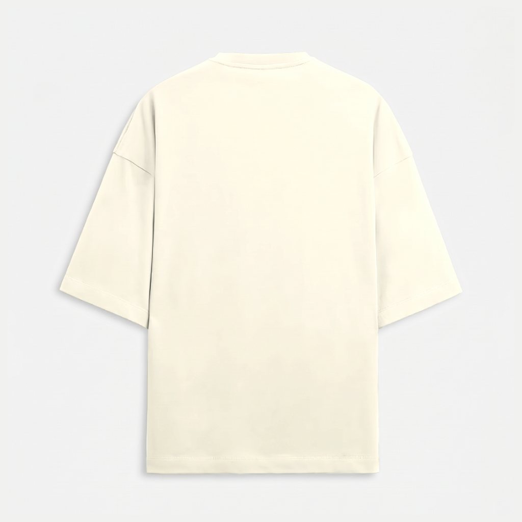 French Terry Off-White Oversized T-Shirt (Unisex)