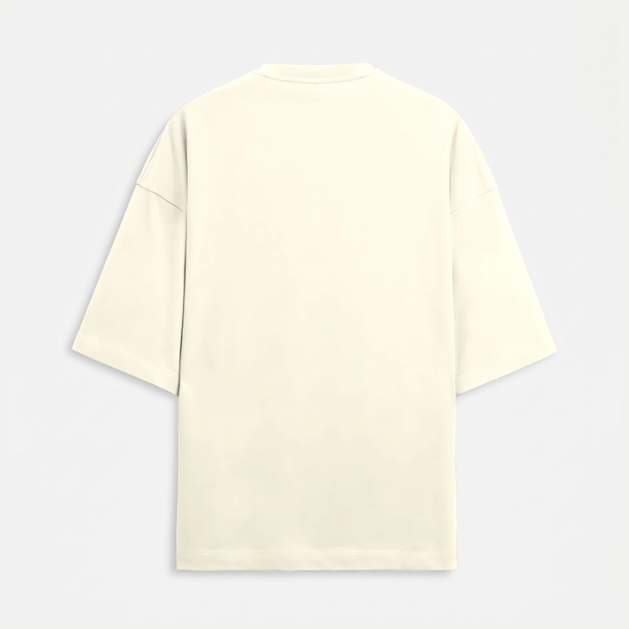 French Terry Off-White Oversized T-Shirt (Unisex)