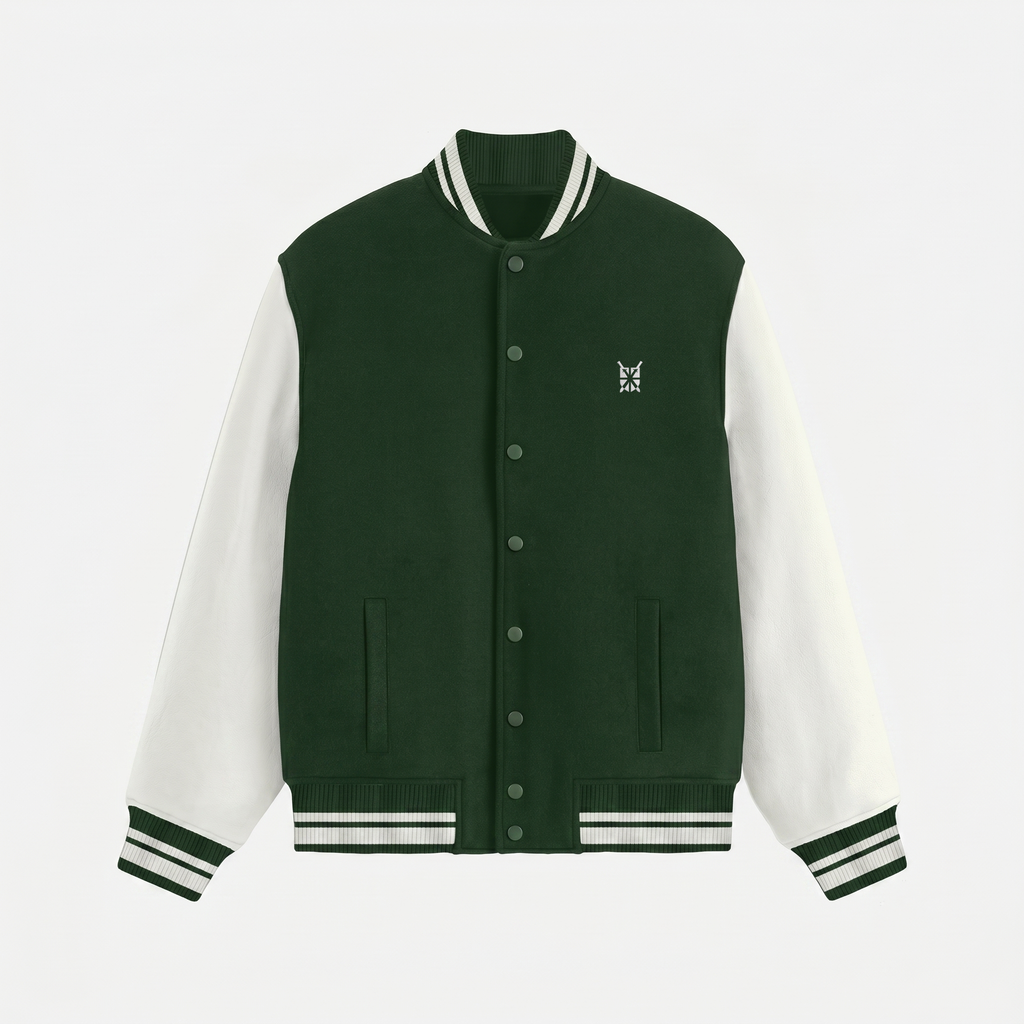Varsity Bottle Green Jacket (Unisex)