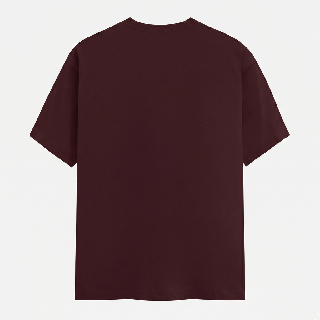 Classic Crew Neck Maroon T-Shirt (Unisex)