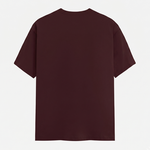 Classic Crew Neck Maroon T-Shirt (Unisex)