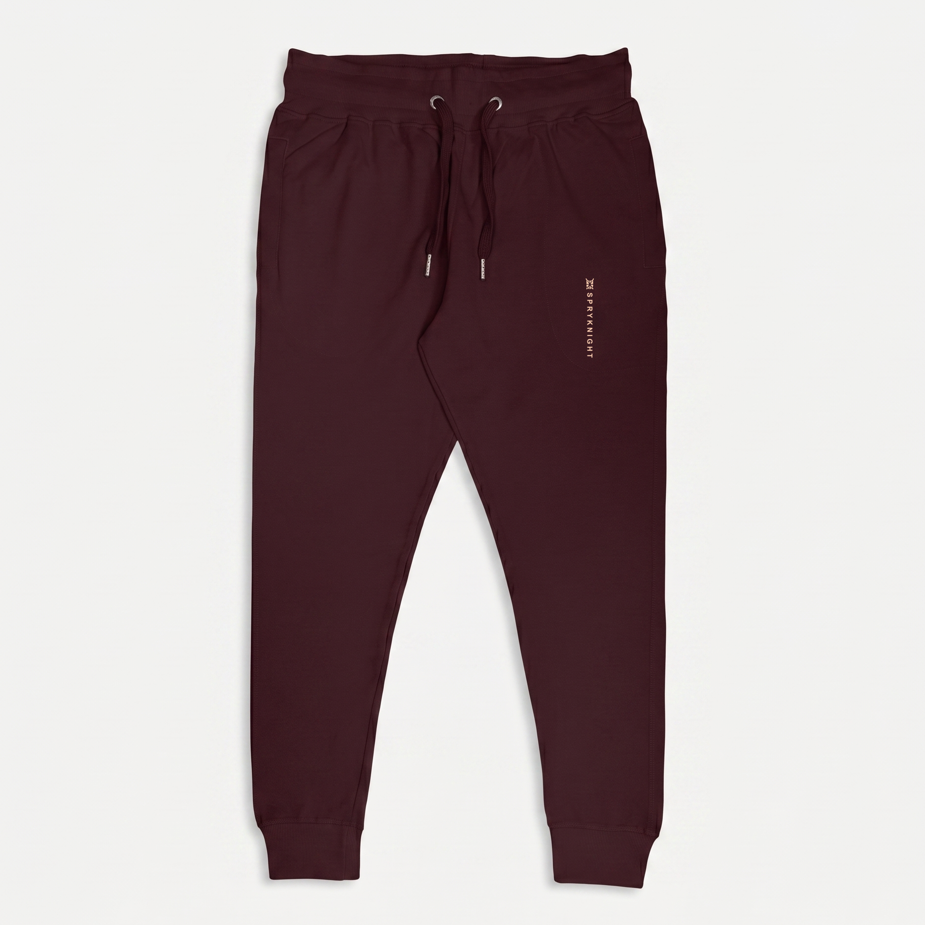 Maroon Cotton Joggers (Unisex)