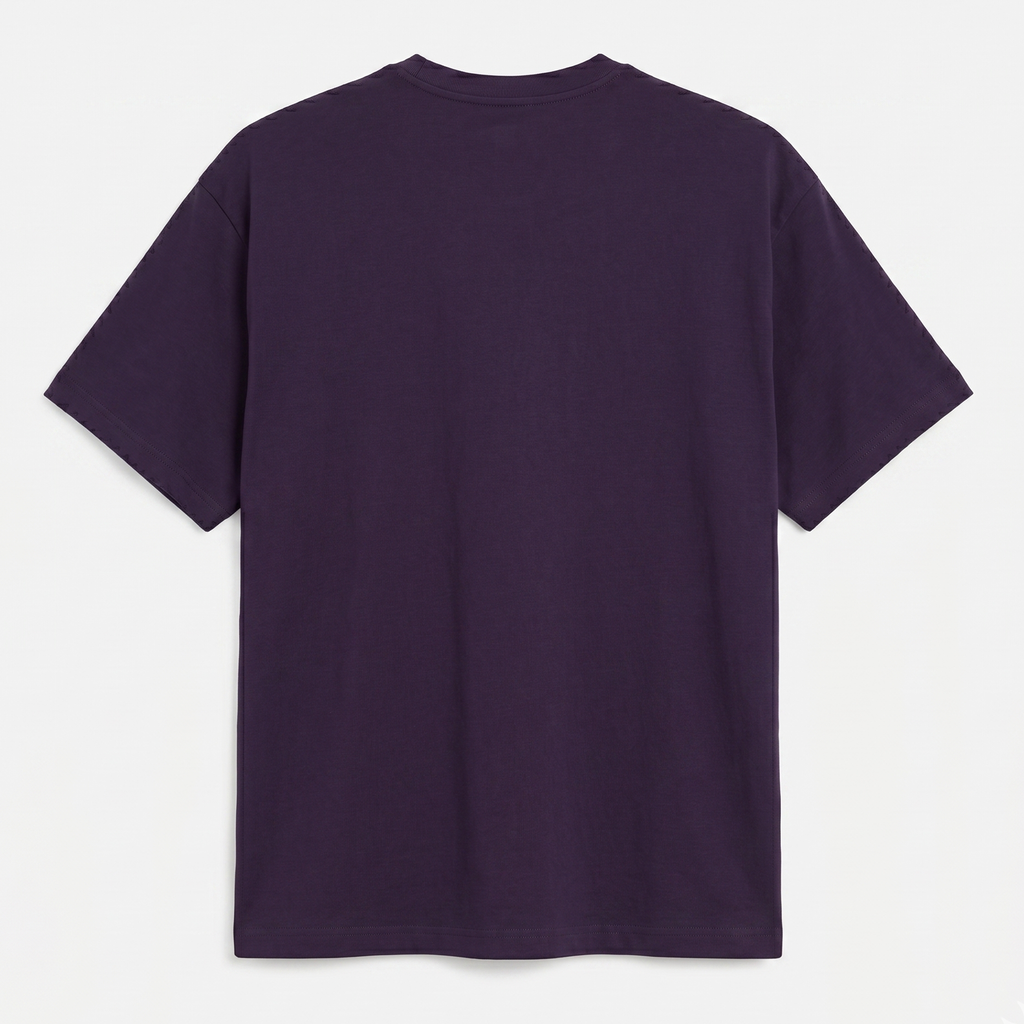 Classic Crew Neck Purple T-Shirt (Unisex)