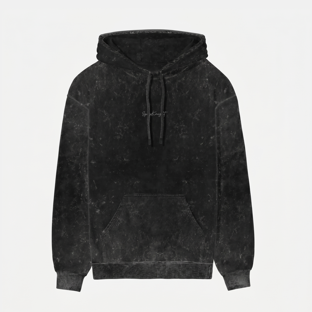Acid Washed Black Hoodie (Unisex)