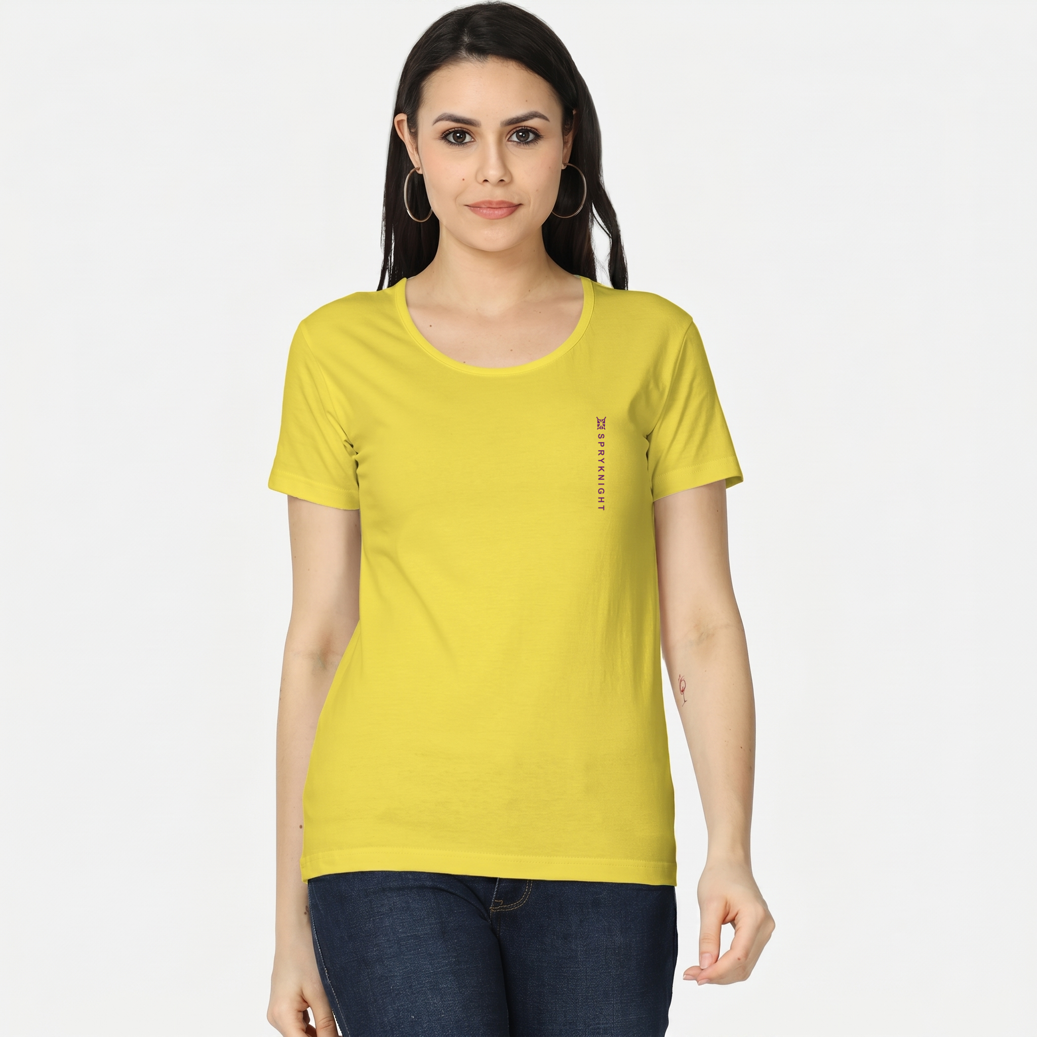Women's Neon Yellow Classic T-Shirt