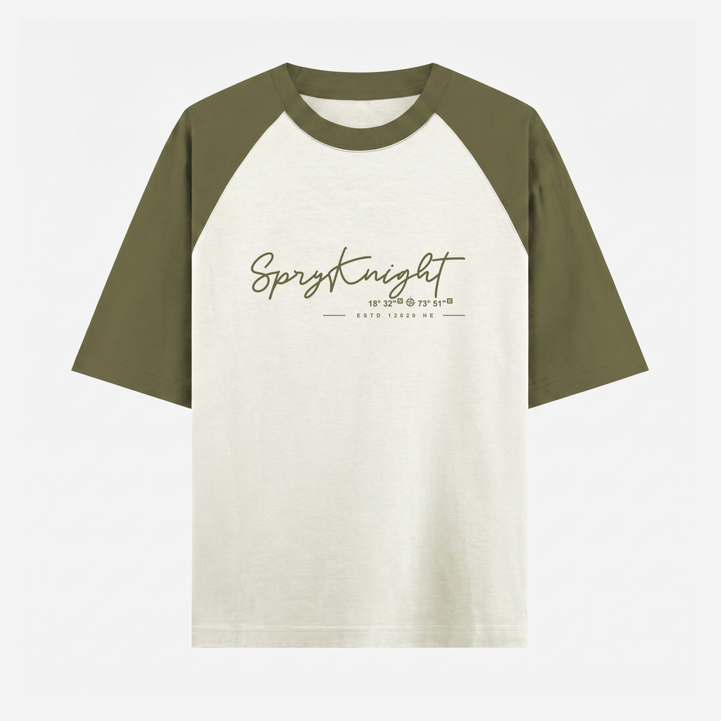 Oversized Raglan Olive Green T-Shirt (Unisex)