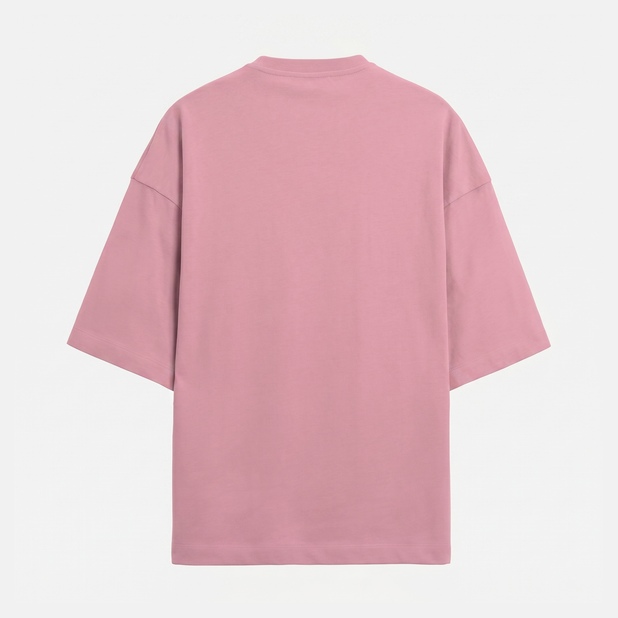 French Terry Flamingo Pink Oversized T-Shirt (Unisex)