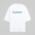 French Terry White Oversized T-Shirt (Unisex)