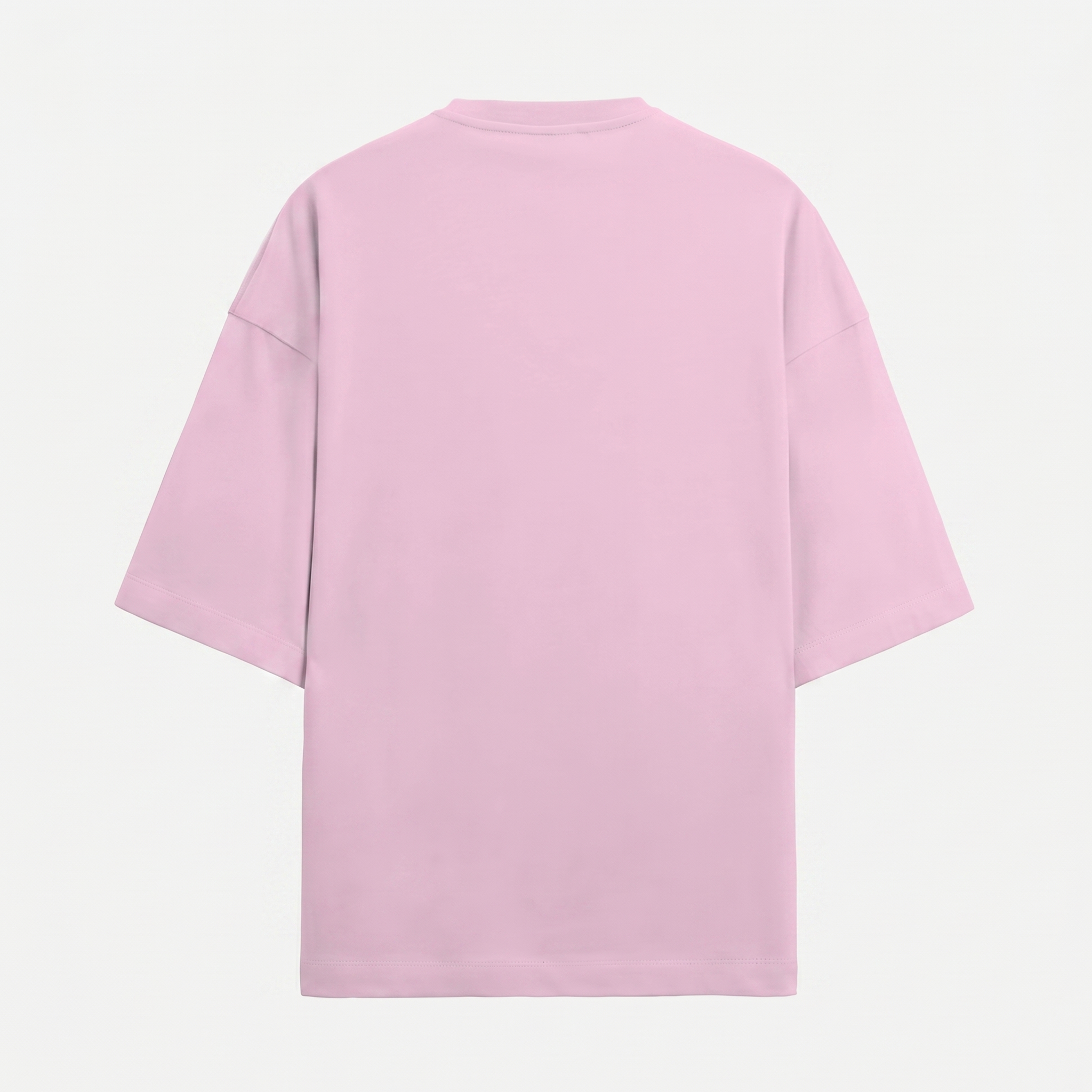 French Terry Light Baby Pink Oversized T-Shirt (Unisex)