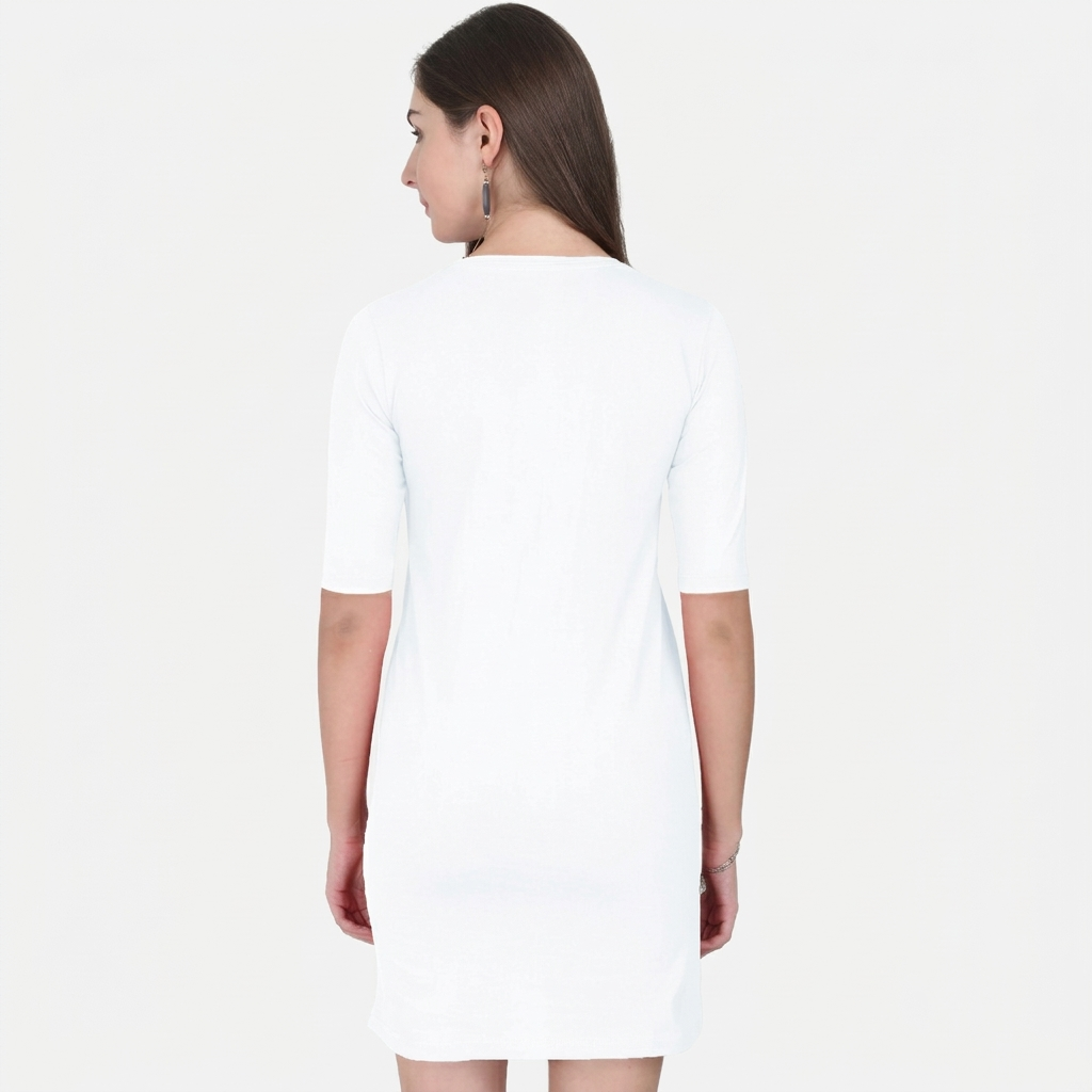 Women's White T-Shirt Dress