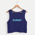 Women's Royal Blue Cropped Tank Top
