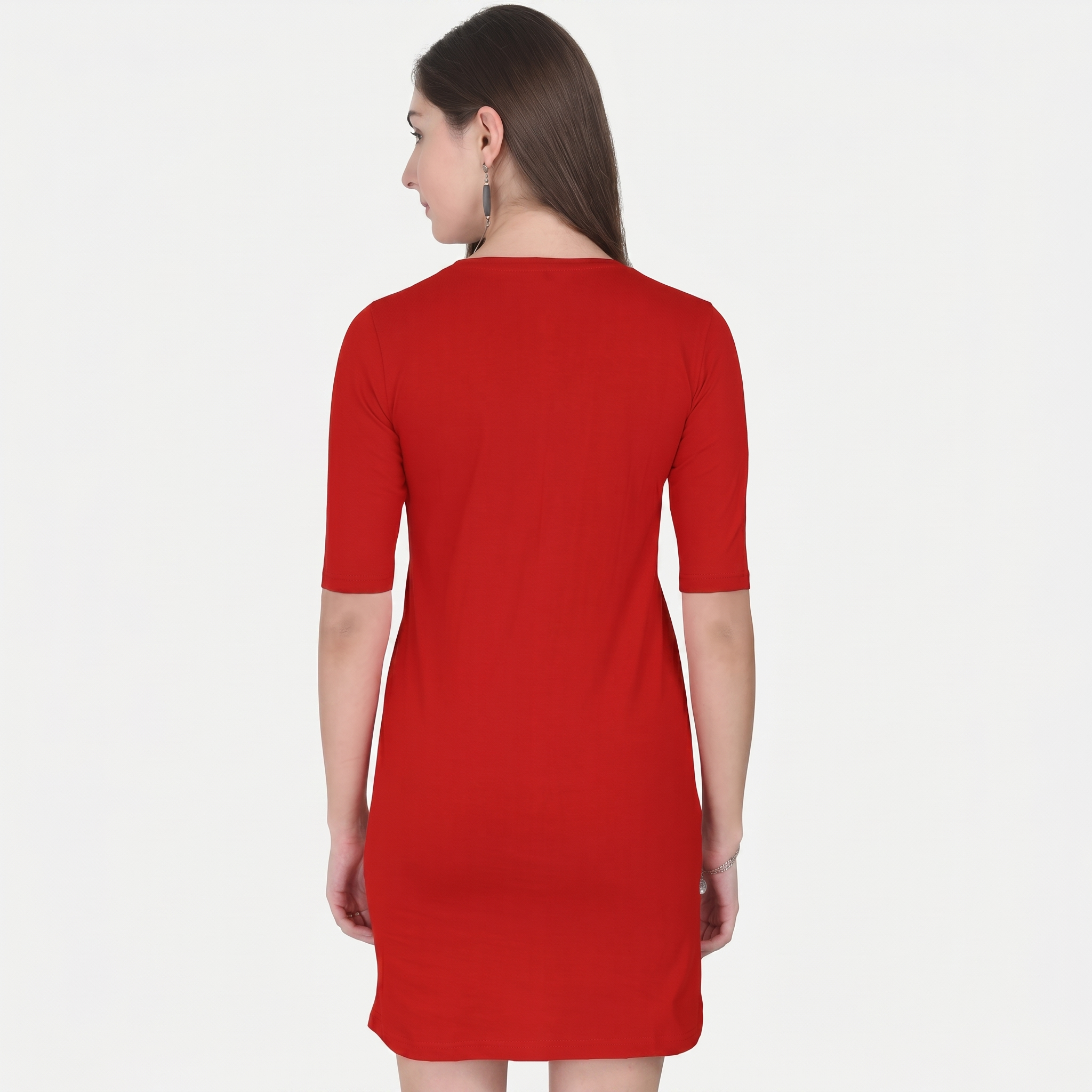 Women's Red T-Shirt Dress