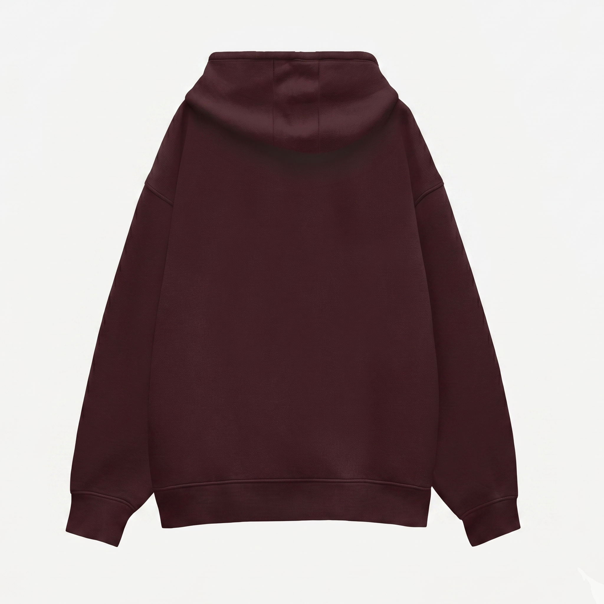 Oversized Maroon Hoodie (Unisex)