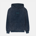 Acid Washed Navy Blue Hoodie (Unisex)