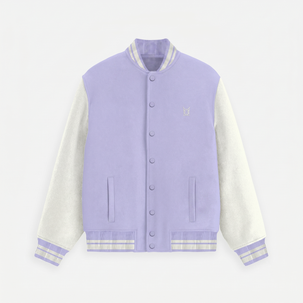 Varsity Lavender Jacket (Unisex)