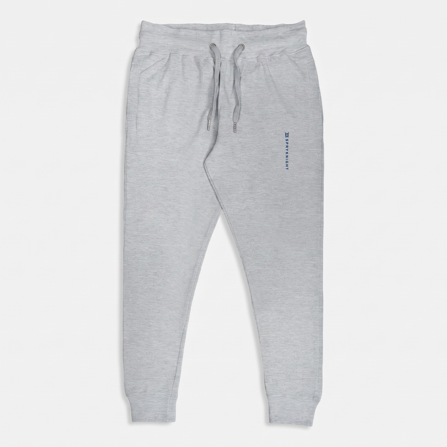 Grey Melange Cotton Joggers (Unisex)