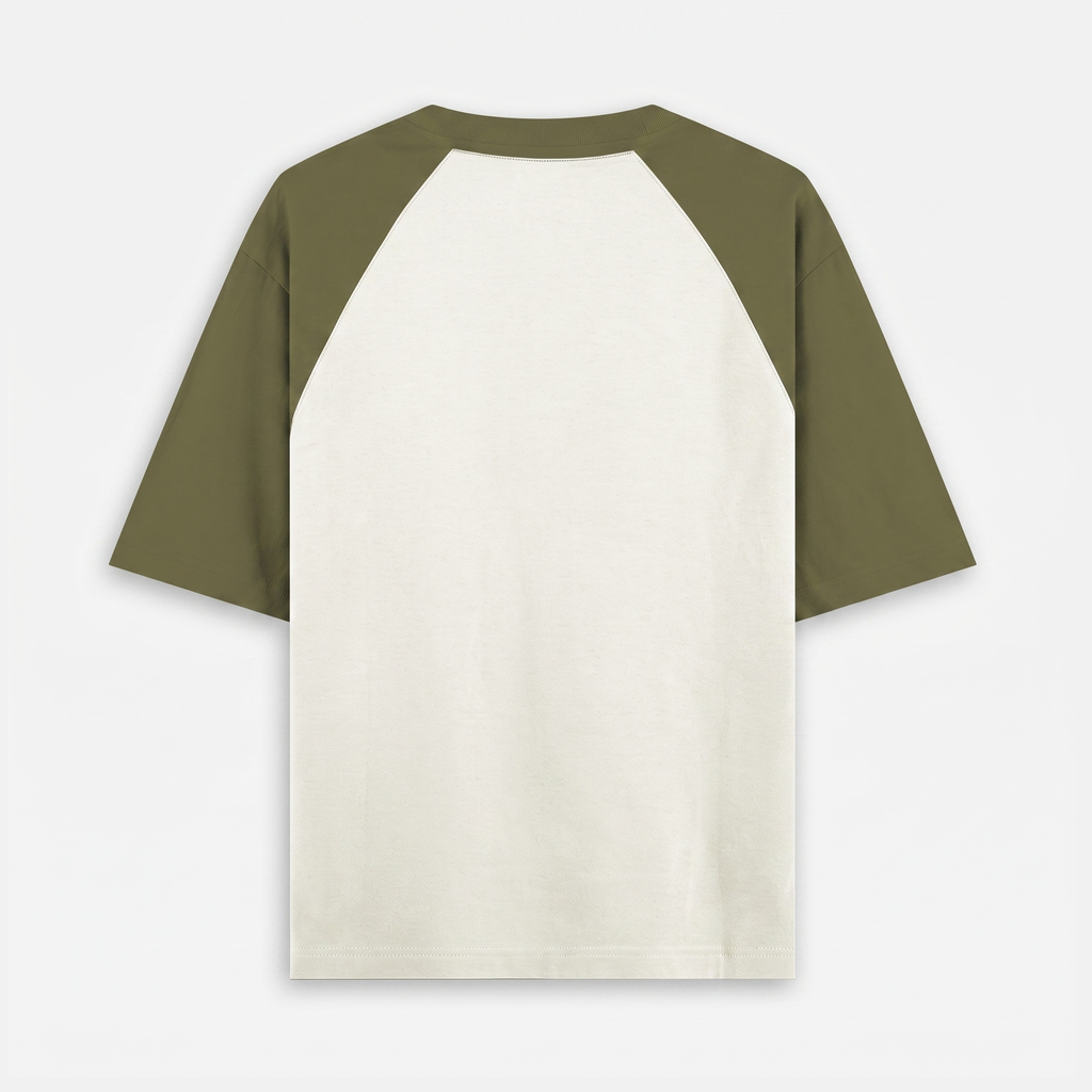 Oversized Raglan Olive Green T-Shirt (Unisex)