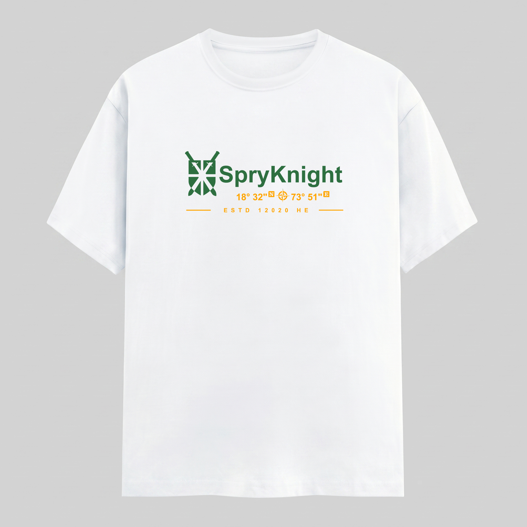 Classic Crew Neck White T-Shirt (Unisex)