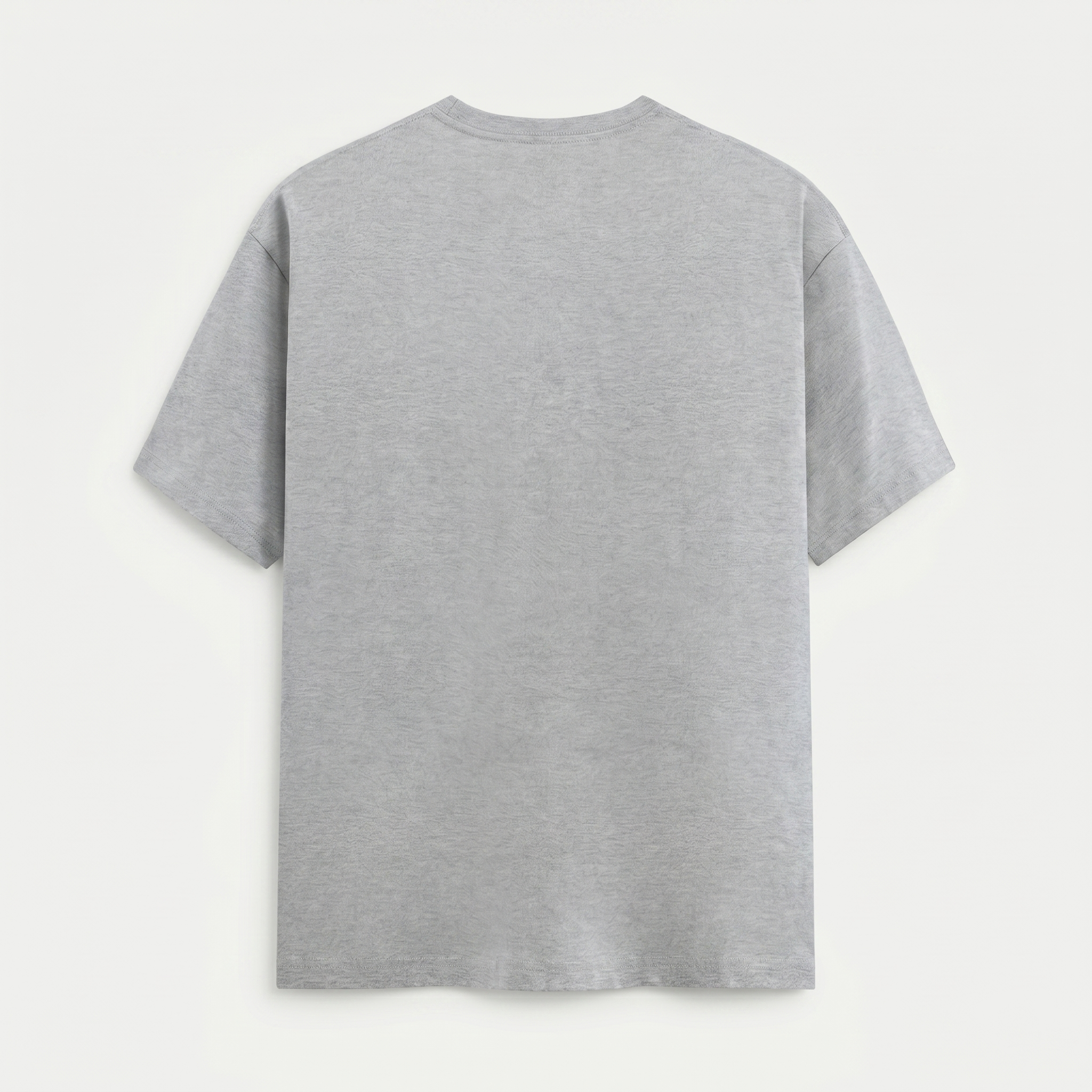 Classic Crew Neck Grey Melange T-Shirt (Unisex)
