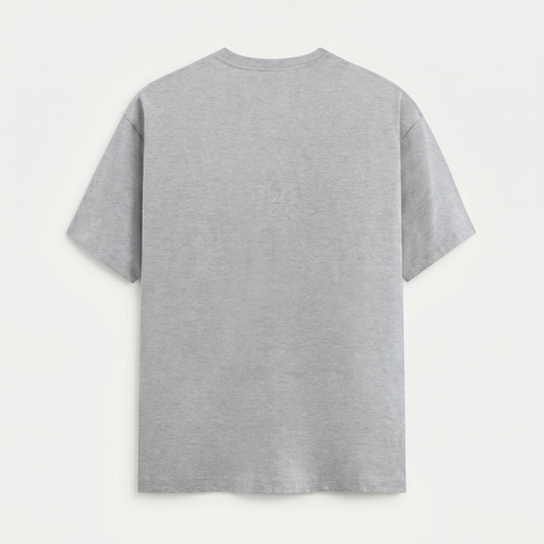 Classic Crew Neck Grey Melange T-Shirt (Unisex)