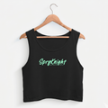 Women's Black Cropped Tank Top