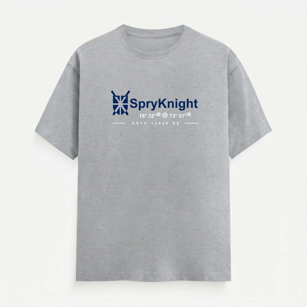 Classic Crew Neck Grey Melange T-Shirt (Unisex)