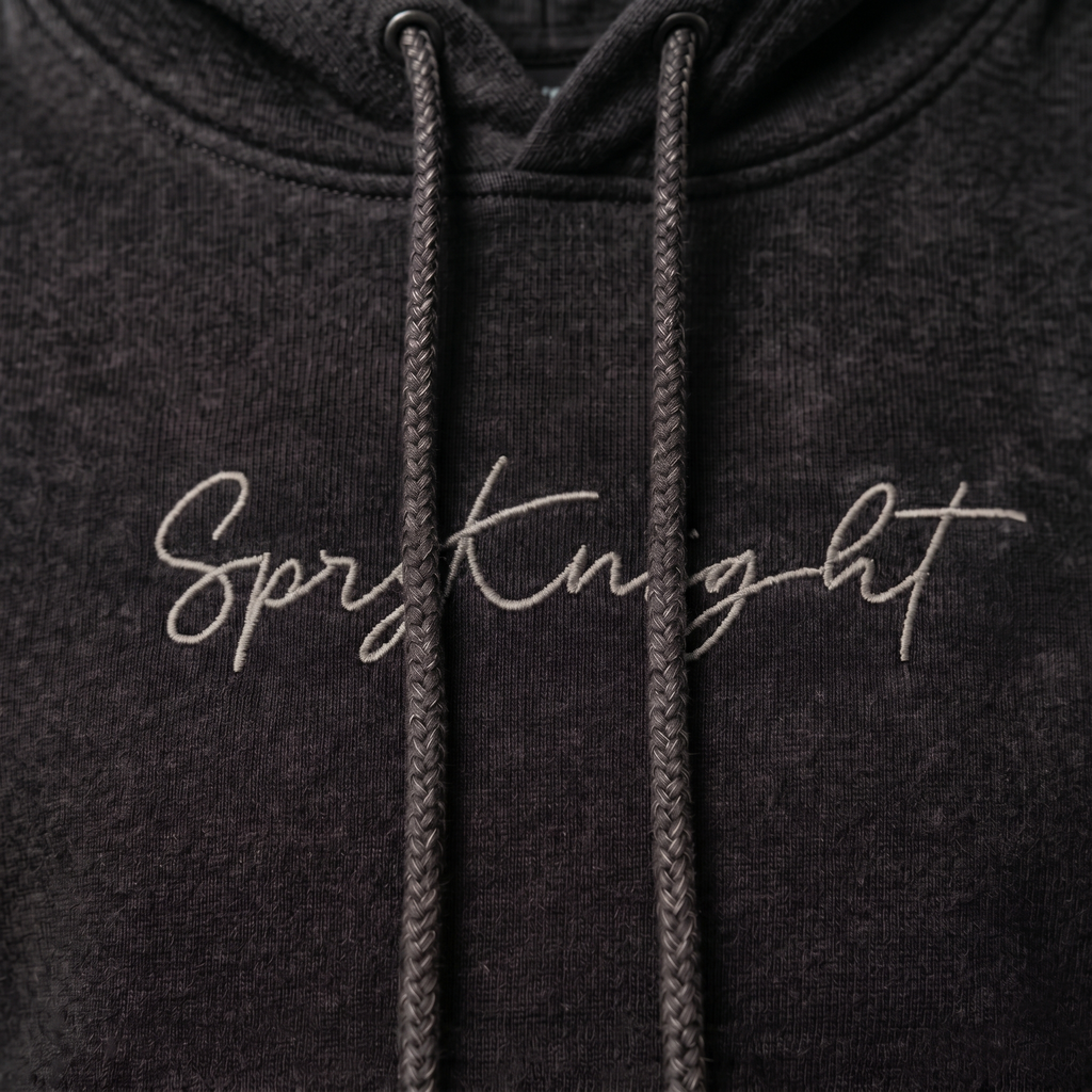 Acid Washed Black Hoodie (Unisex)