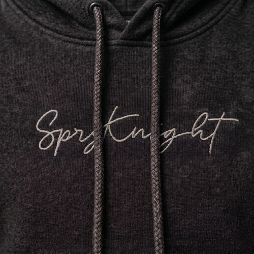 Acid Washed Black Hoodie (Unisex)