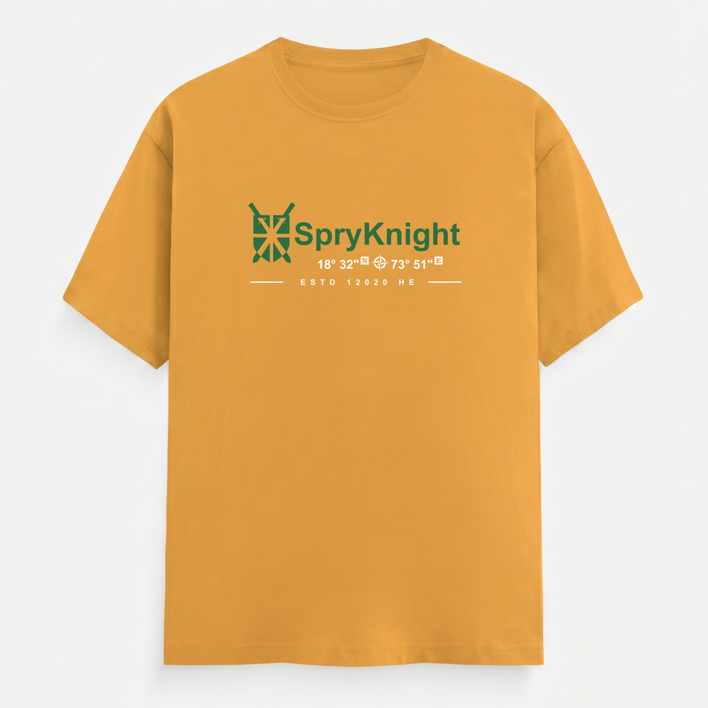 Classic Crew Neck Golden Yellow T-Shirt (Unisex)