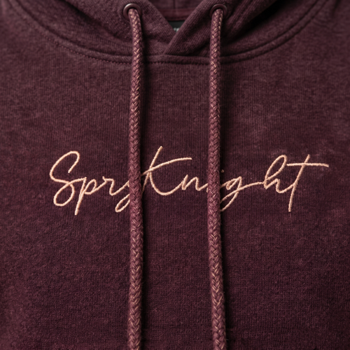 Acid Washed Maroon Hoodie (Unisex)