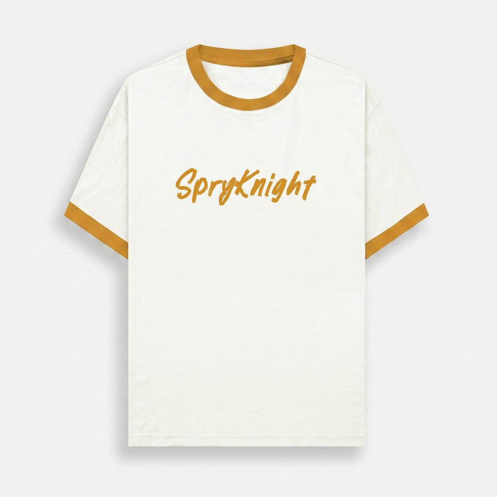 Ringer Mustard Yellow T-Shirt (Unisex)