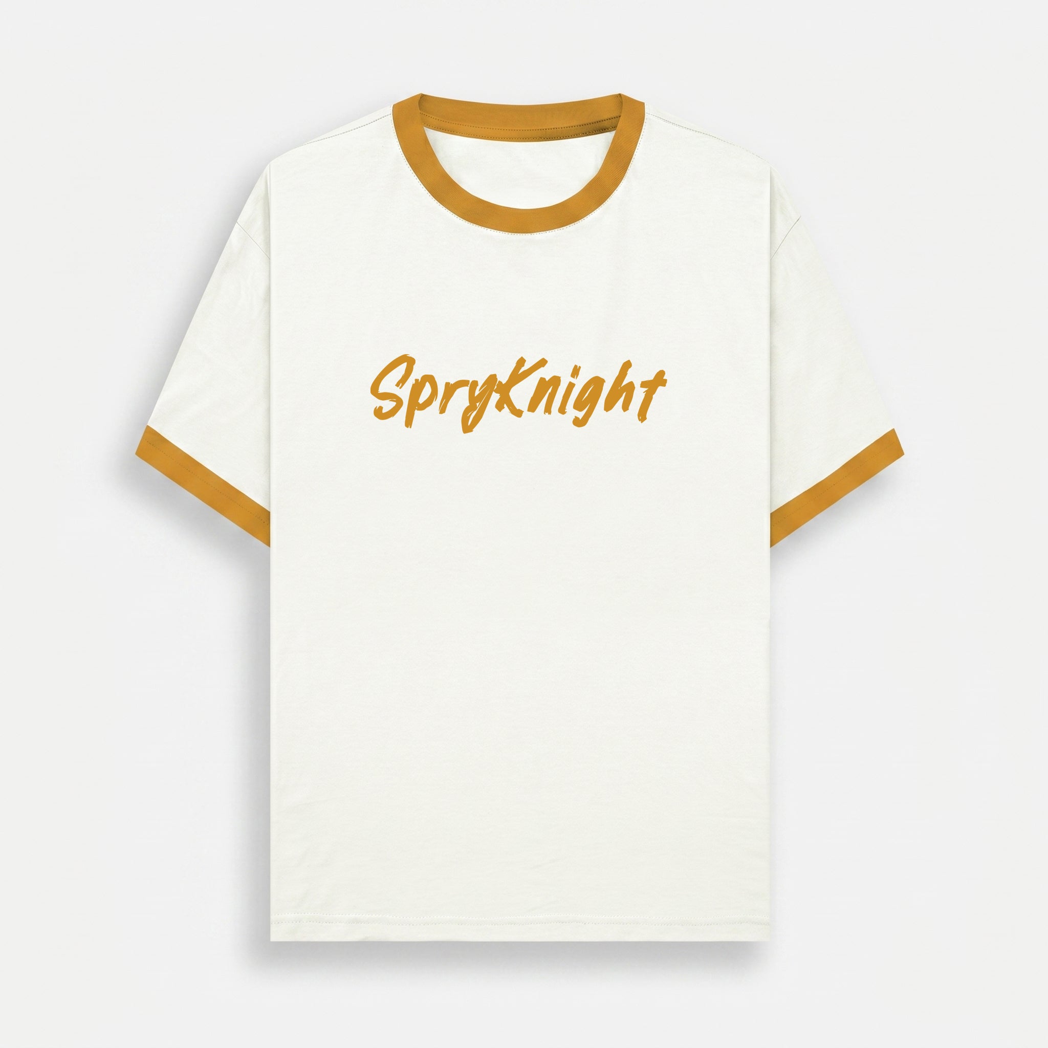 Ringer Mustard Yellow T-Shirt (Unisex)