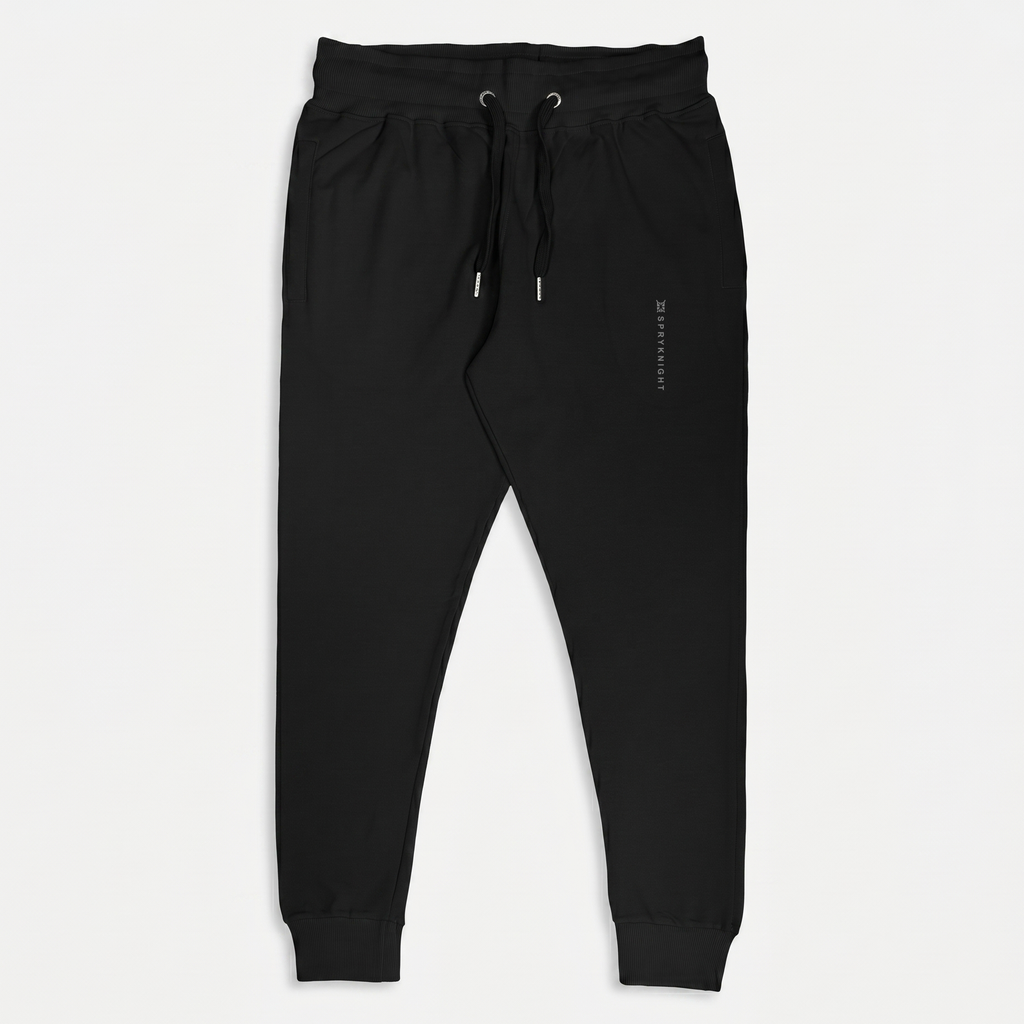 Black Cotton Joggers (Unisex)