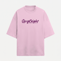 French Terry Light Baby Pink Oversized T-Shirt (Unisex)