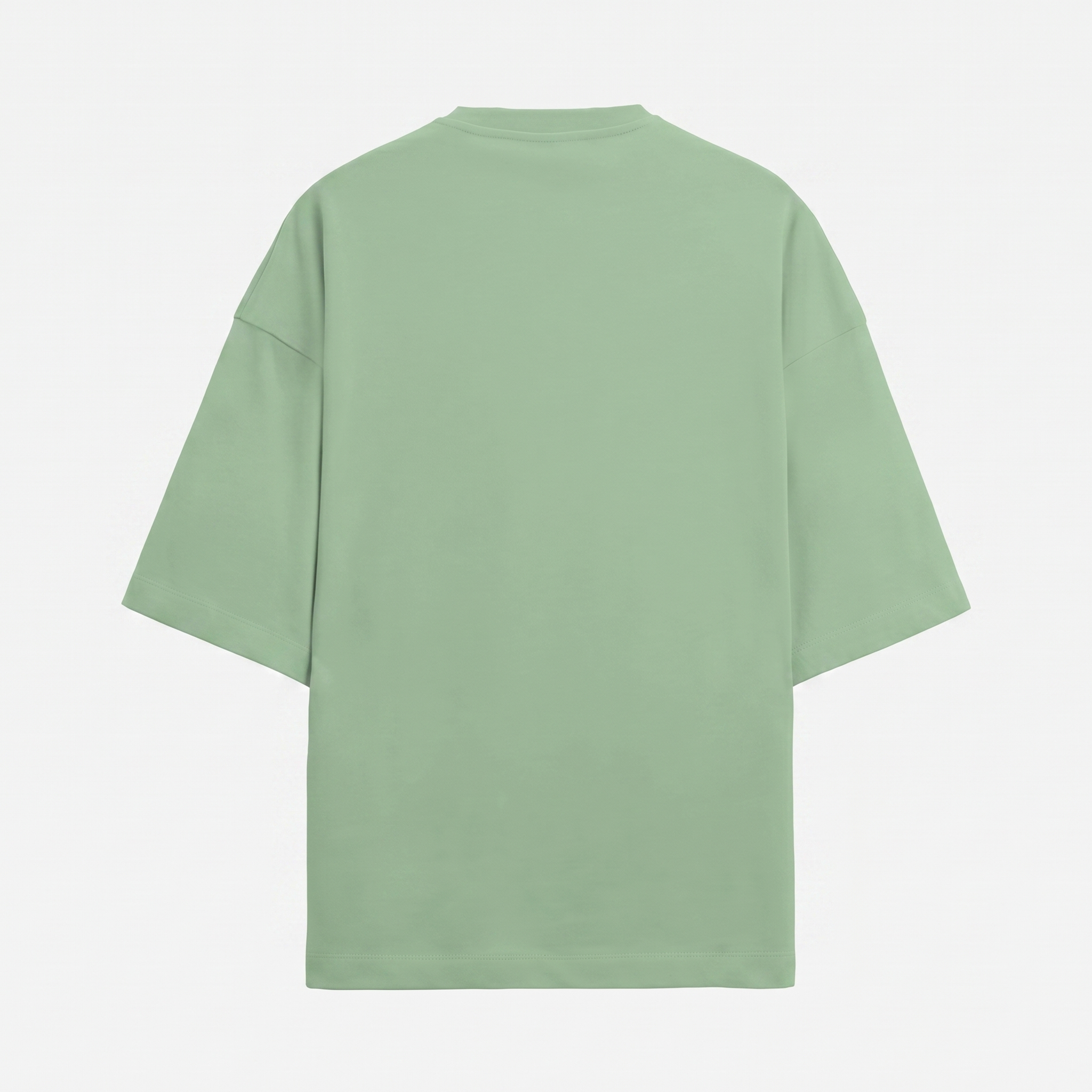 French Terry Jade Green Oversized T-Shirt (Unisex)
