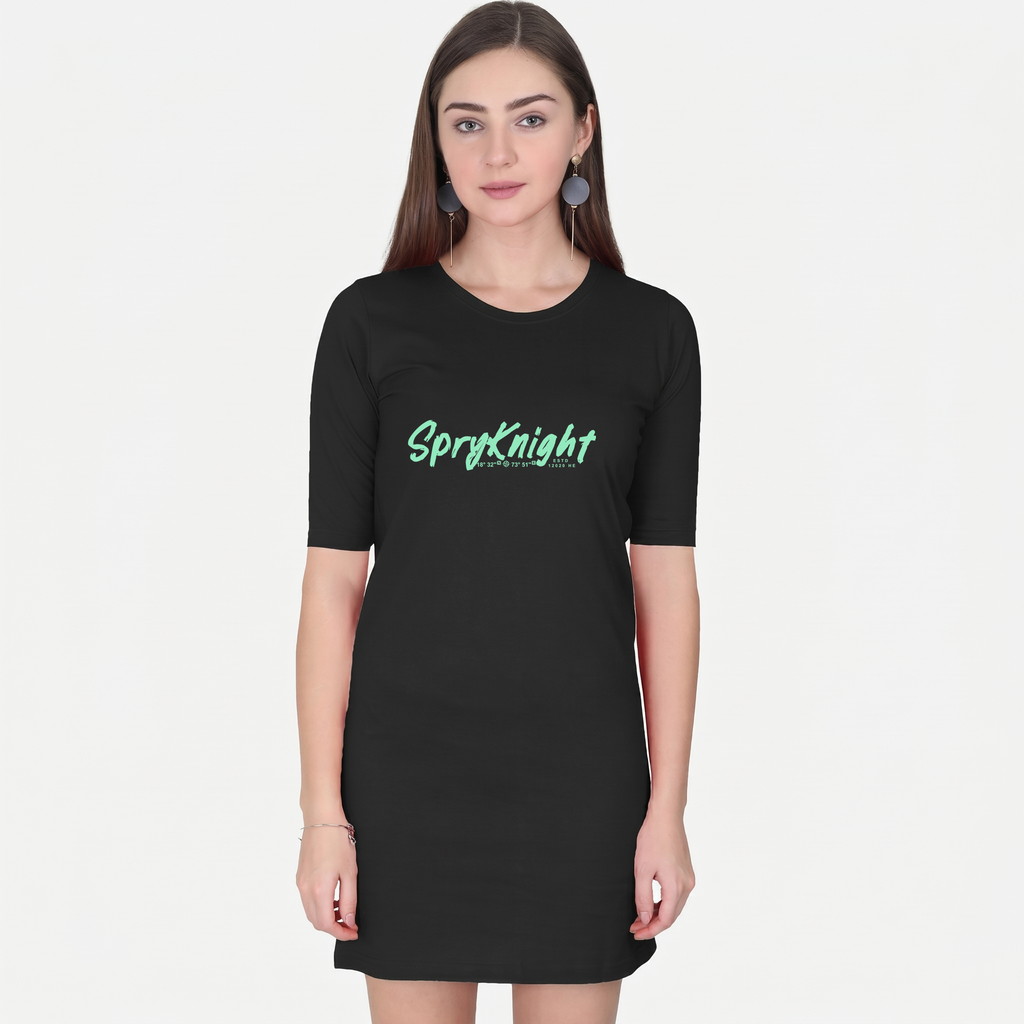 Women's Black T-Shirt Dress