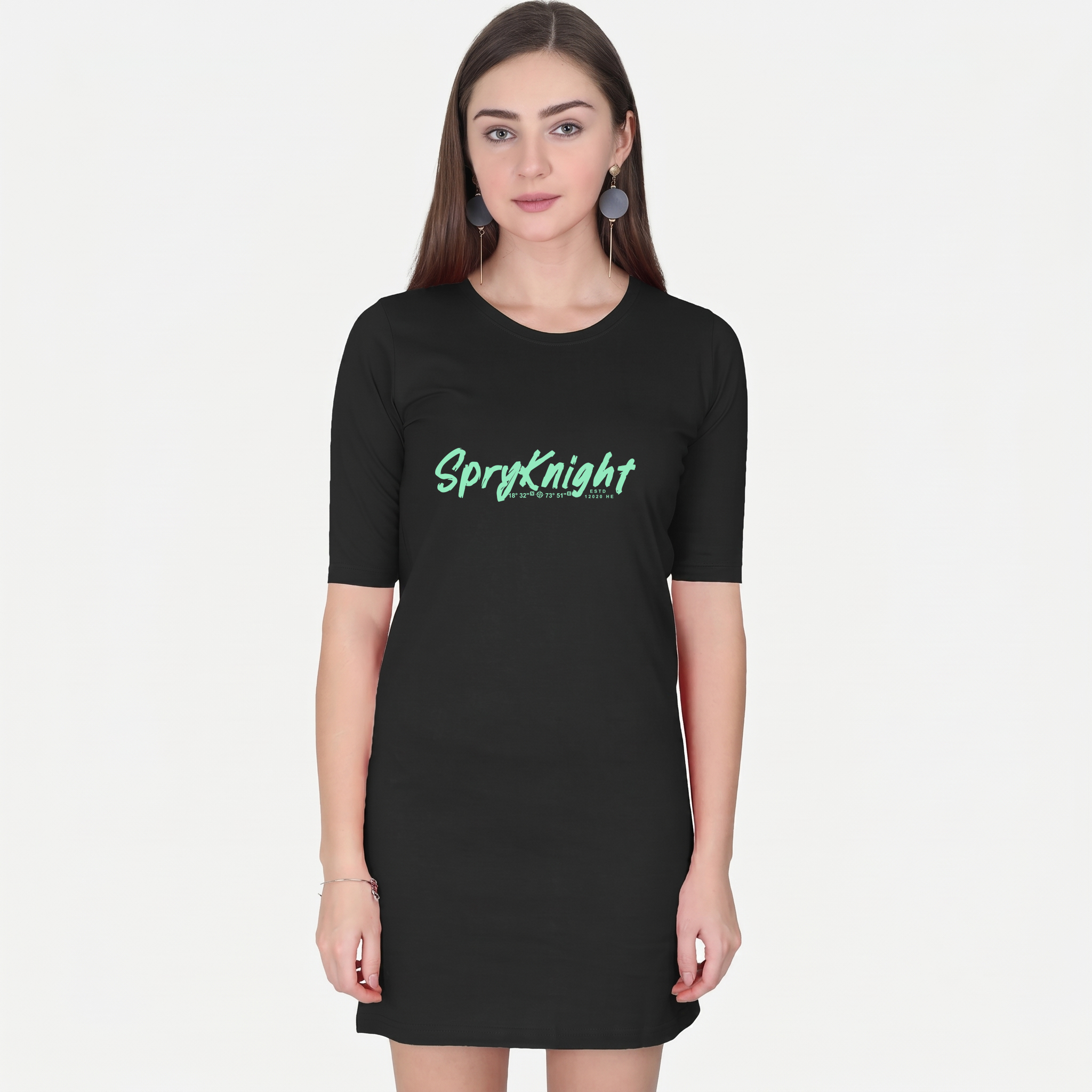 Women's Black T-Shirt Dress