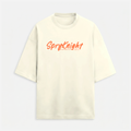 French Terry Off-White Oversized T-Shirt (Unisex)