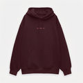 Oversized Maroon Hoodie (Unisex)