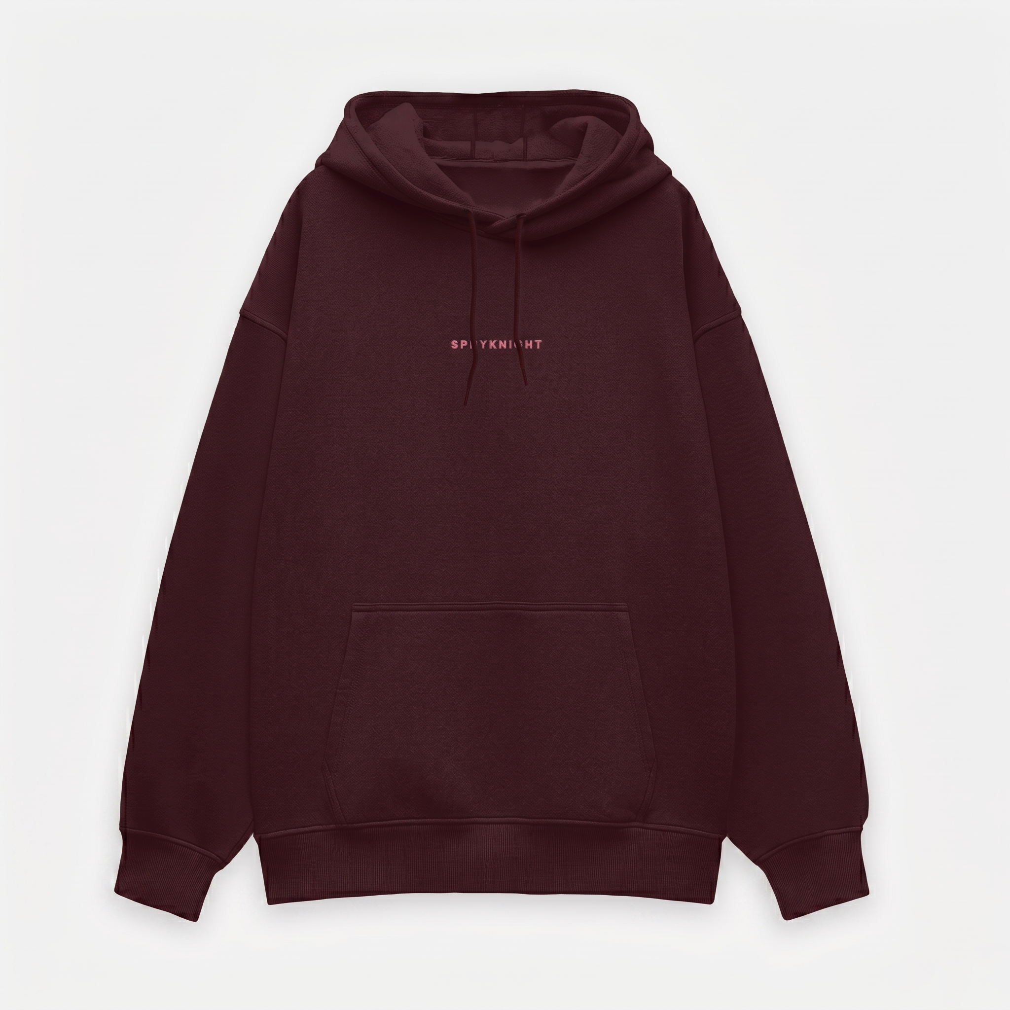 Oversized Maroon Hoodie (Unisex)