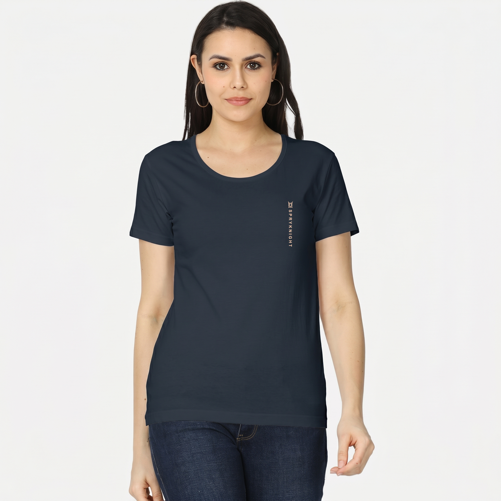 Women's Navy Blue Classic T-Shirt