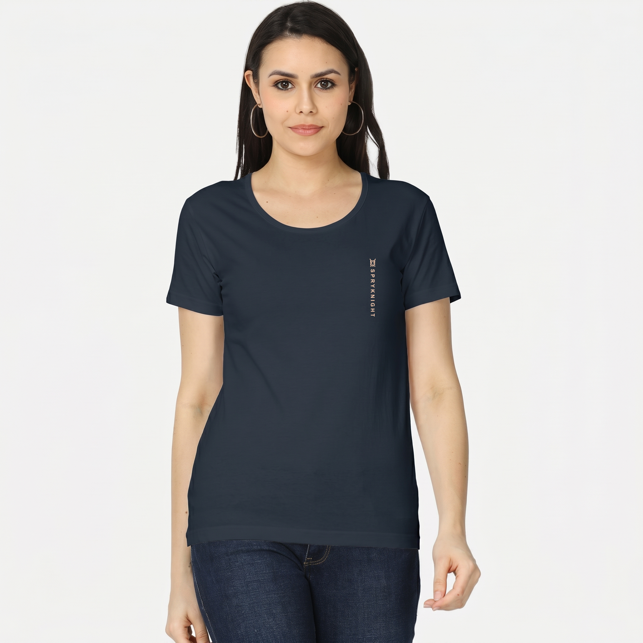 Women's Navy Blue Classic T-Shirt