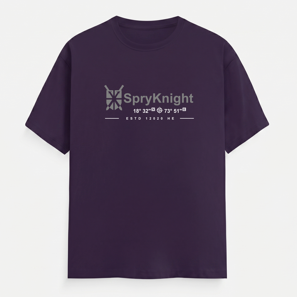 Classic Crew Neck Purple T-Shirt (Unisex)