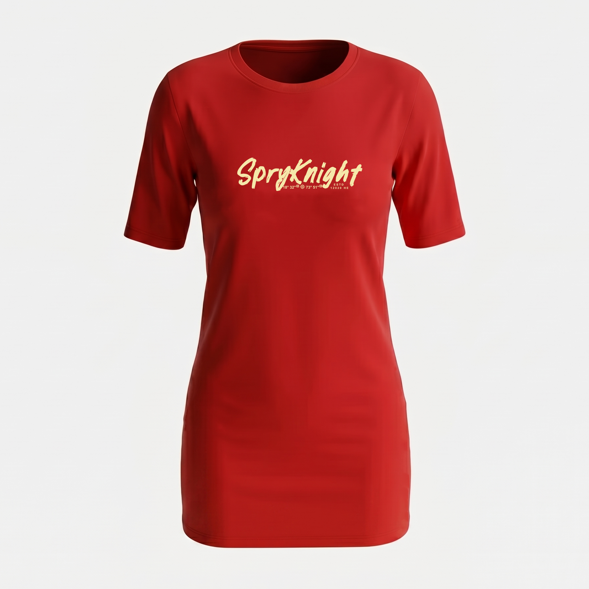 Women's Red T-Shirt Dress