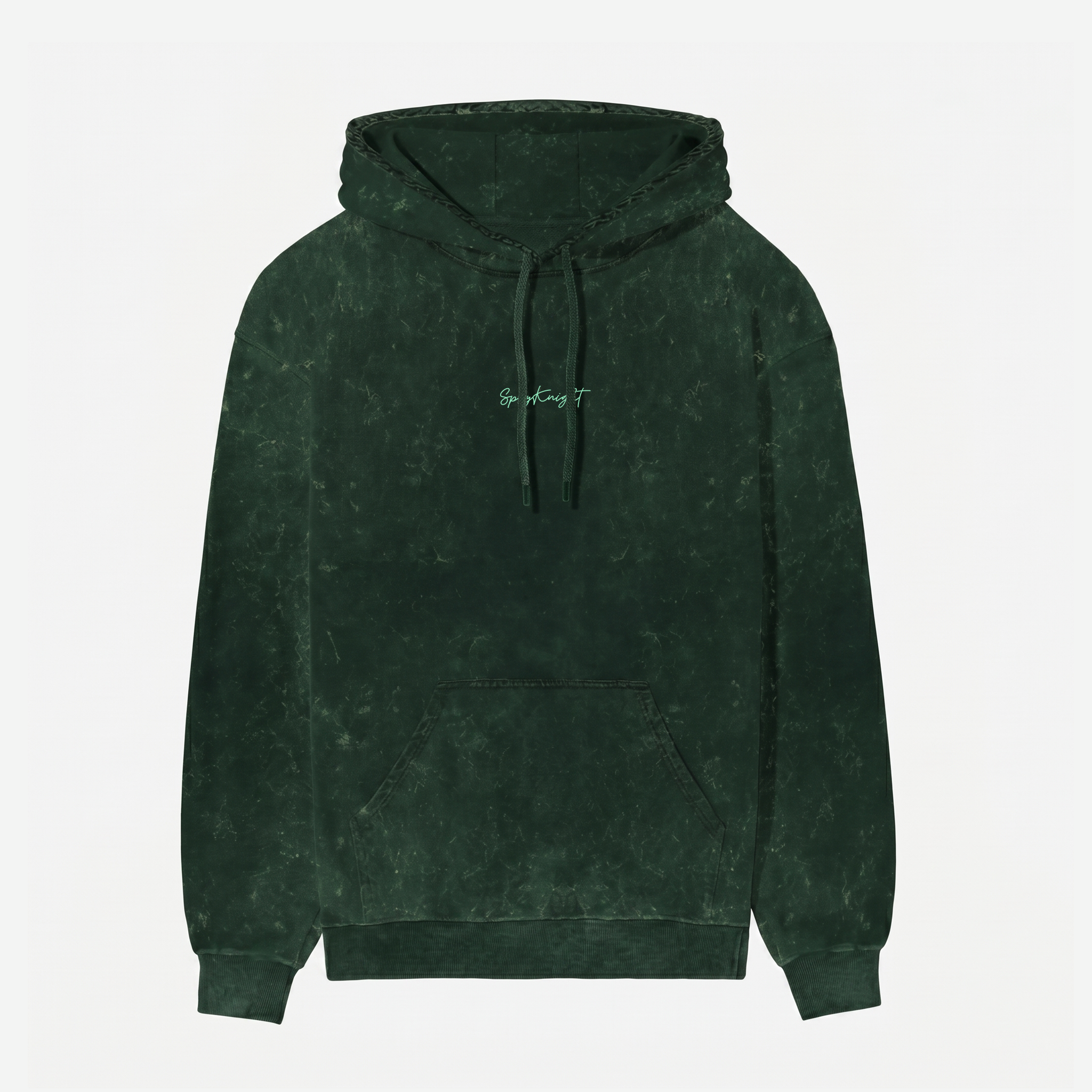 Acid Washed Bottle Green Hoodie (Unisex)