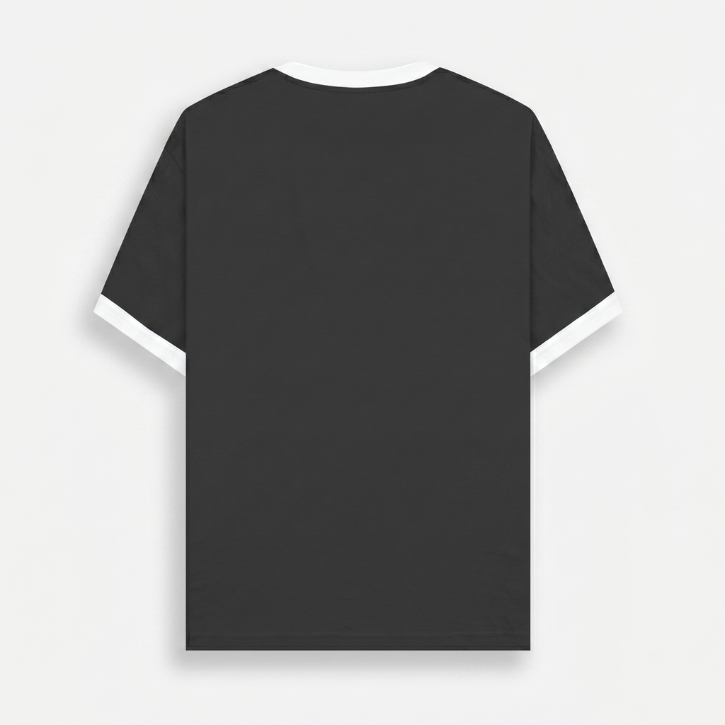 Ringer Black T-Shirt (Unisex)